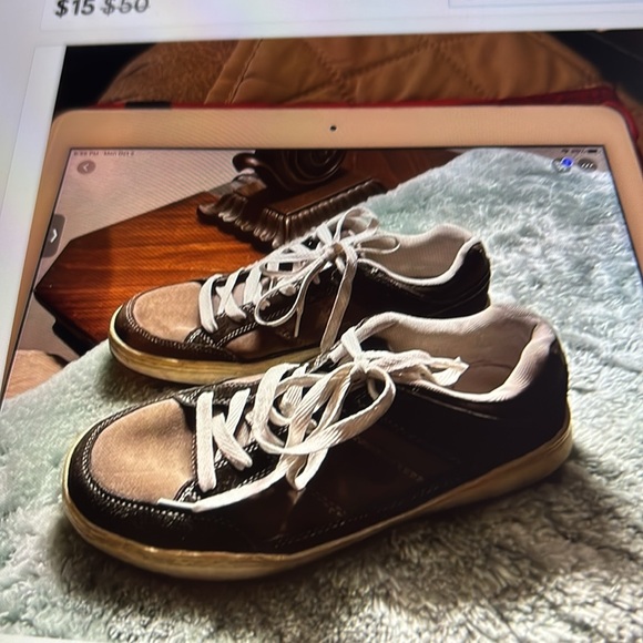 Men’s bundle of 2 used gently worn sneakers, blue and grey lace ups - Picture 7 of 12